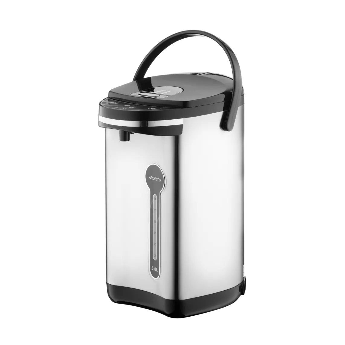 თერმოქვაბი Ardesto Thermopot 6l, stainless steel+plasti, gray-black