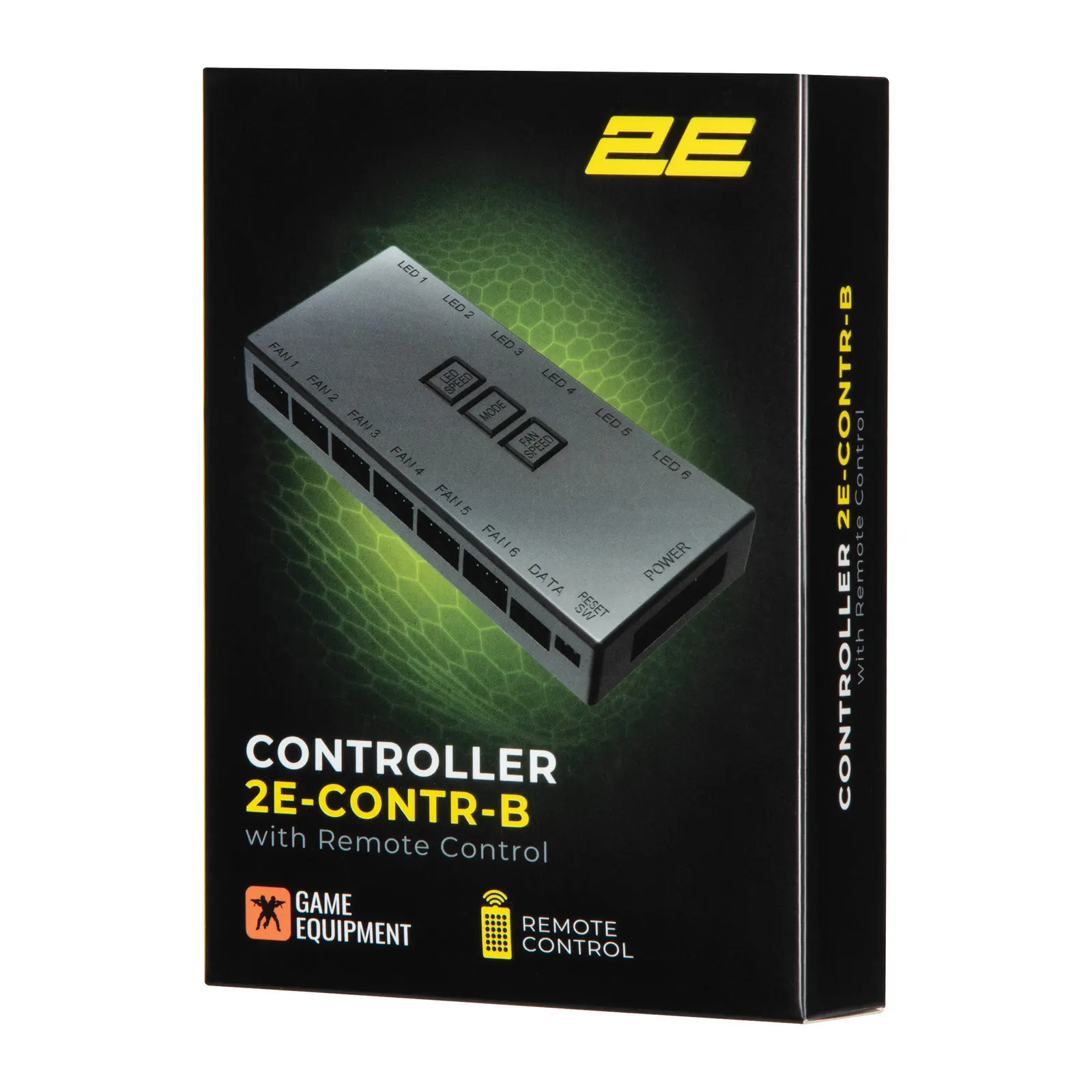 კონტროლერი 2E GAMING controller CONTR-B, ARGB 6 fans 3pin, 3pin +5VARGB, 2 pin LED, remote
