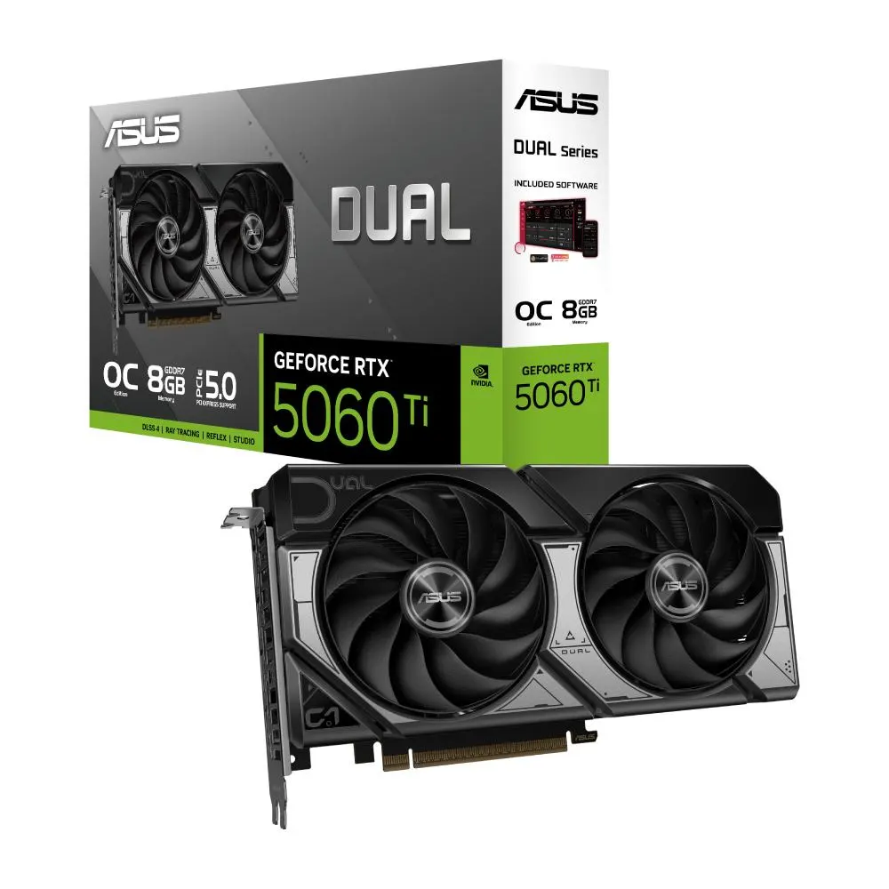 ვიდეობარათი ASUS Dual GeForce RTX™ 5060 Ti 8GB GDDR7