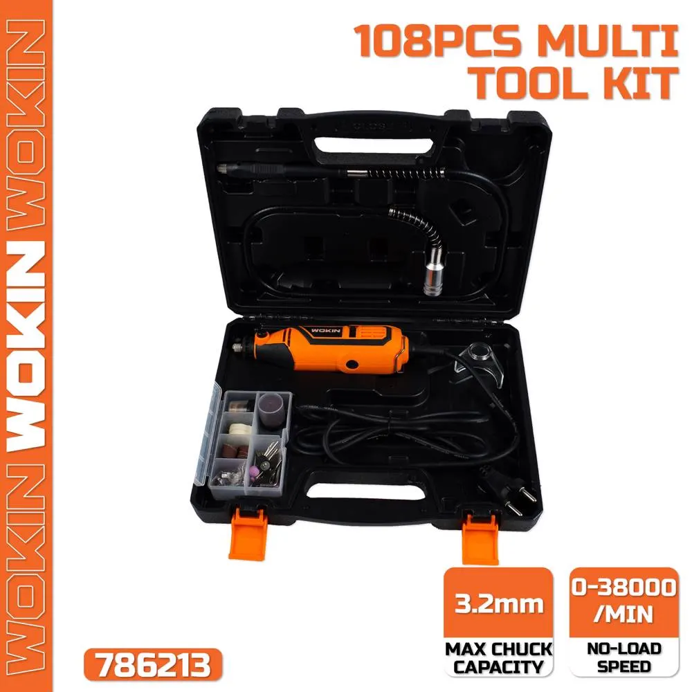 Wokin 786213, 130W, 108Pcs, Multi-Tool Kit, Orange