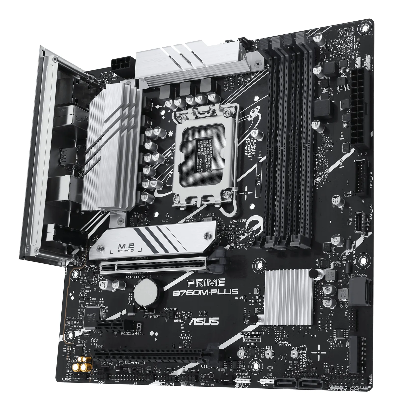 ASUS Motherboard PRIME B760M-PLUS s1700 B760 4xDDR5 M.2 HDMI DP mATX