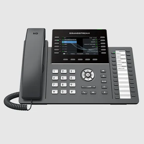 IP ტელეფონი Grandstream GRP2636, Professional P Phone, 16 SIP accounts, 12 lines, 2x GbE PoE, Wi-Fi, 480x272 (4.3") color LCD, 24 paper BLF keys, 12V/1A PSU