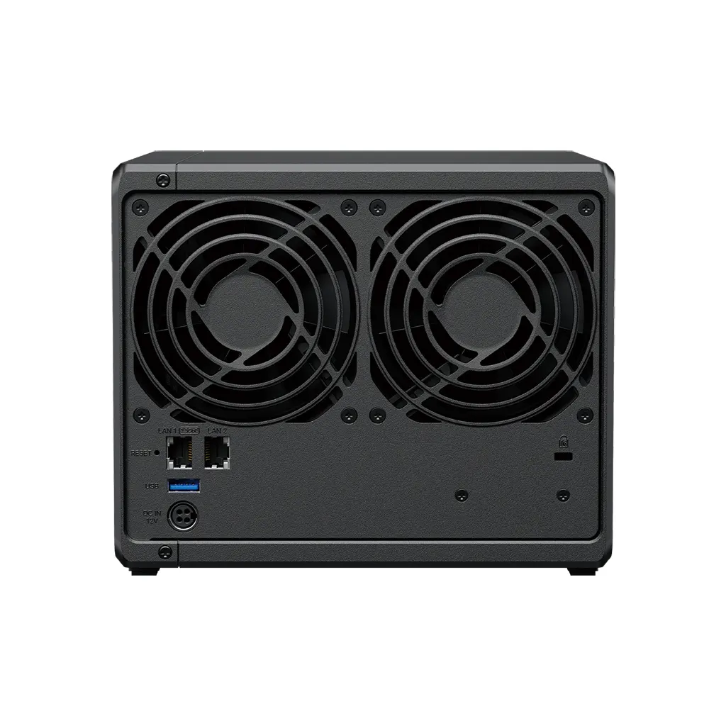 Intel Celeron J4125 4-core 2.0 (base) / 2.7 (turbo) GHz;RAM(2 GB DDR4 non-ECC SODIMM);/4x Drive Bays;/2x M.2 Drive Slots;/2x RJ-45 1GbE LAN Port;/2x USB 3.2 Gen 1 Port;/ Power Supply 90W;/ Warranty 3Y