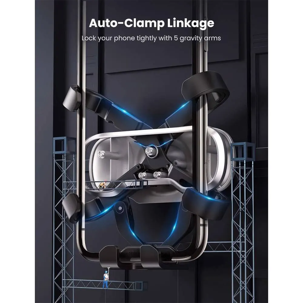 მობილურის დამჭერი UGREEN LP228 (80539), Gravity Phone Holder For Car, Black