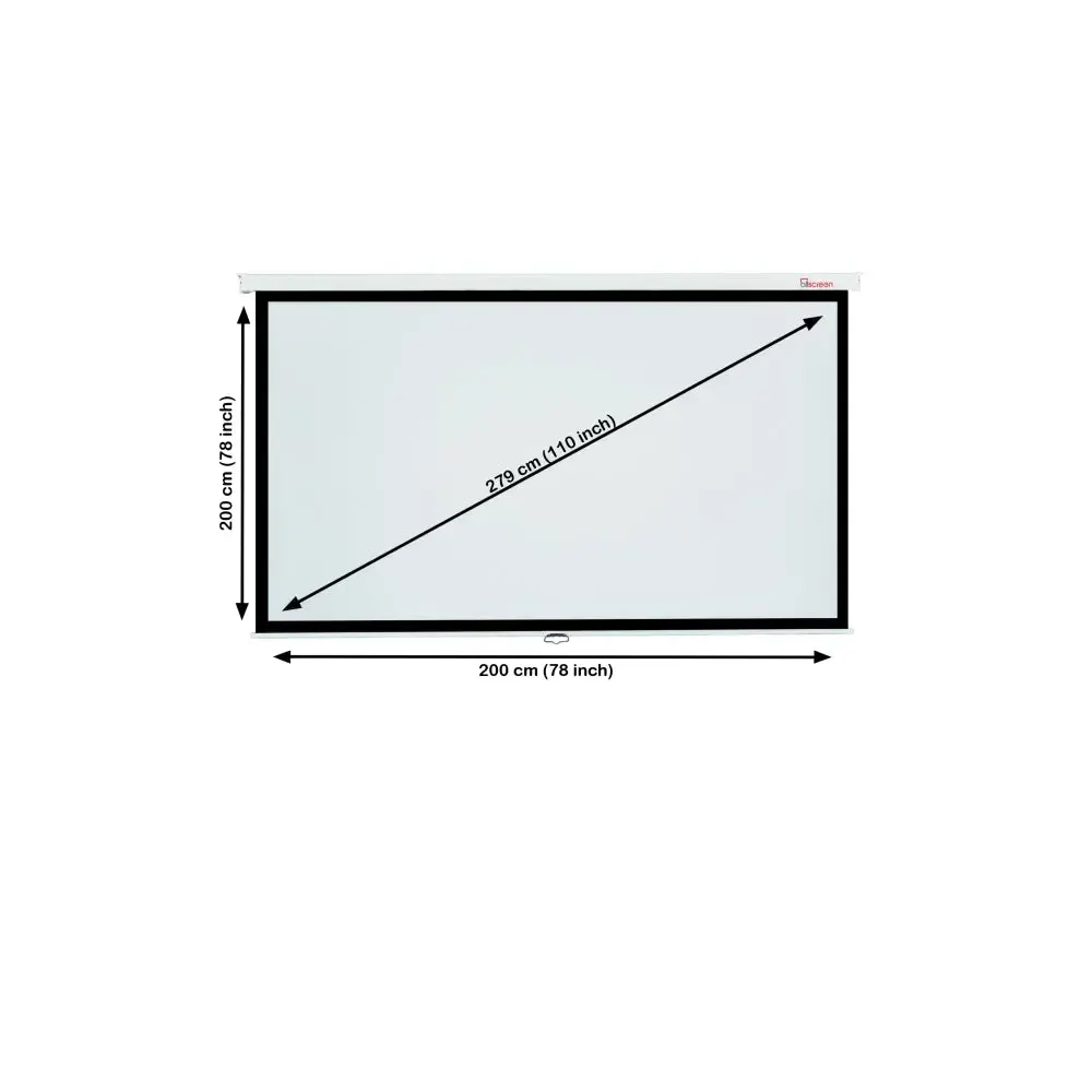 CMP-8080, ALLSCREEN, PROJECTION SCREEN, TRIPOD 200X200CM HD FABRIC 110 inch With remote control.