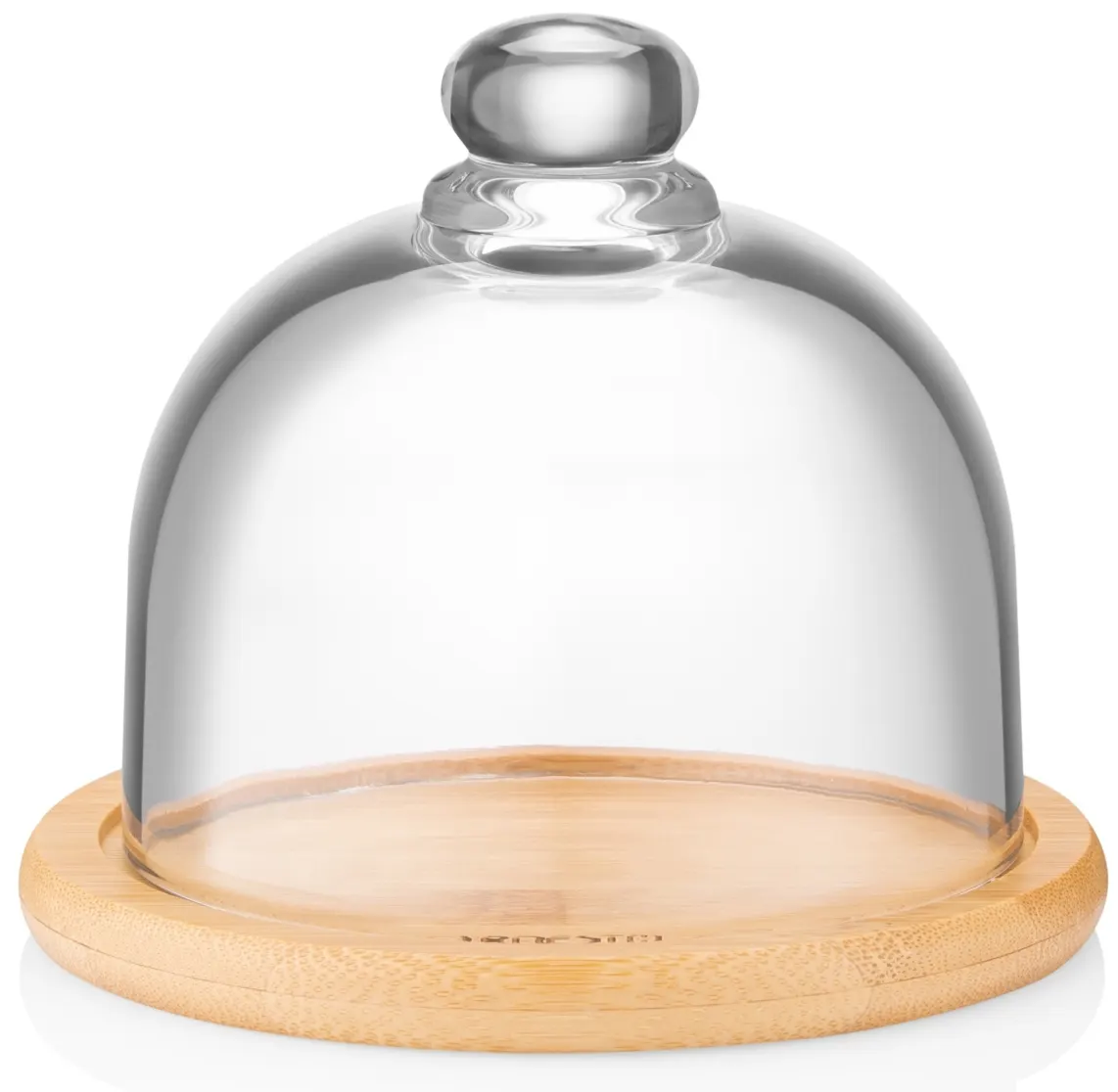 საცხობი ფორმა Ardesto dish with lid, 12cm, bamboo, glass, transparent