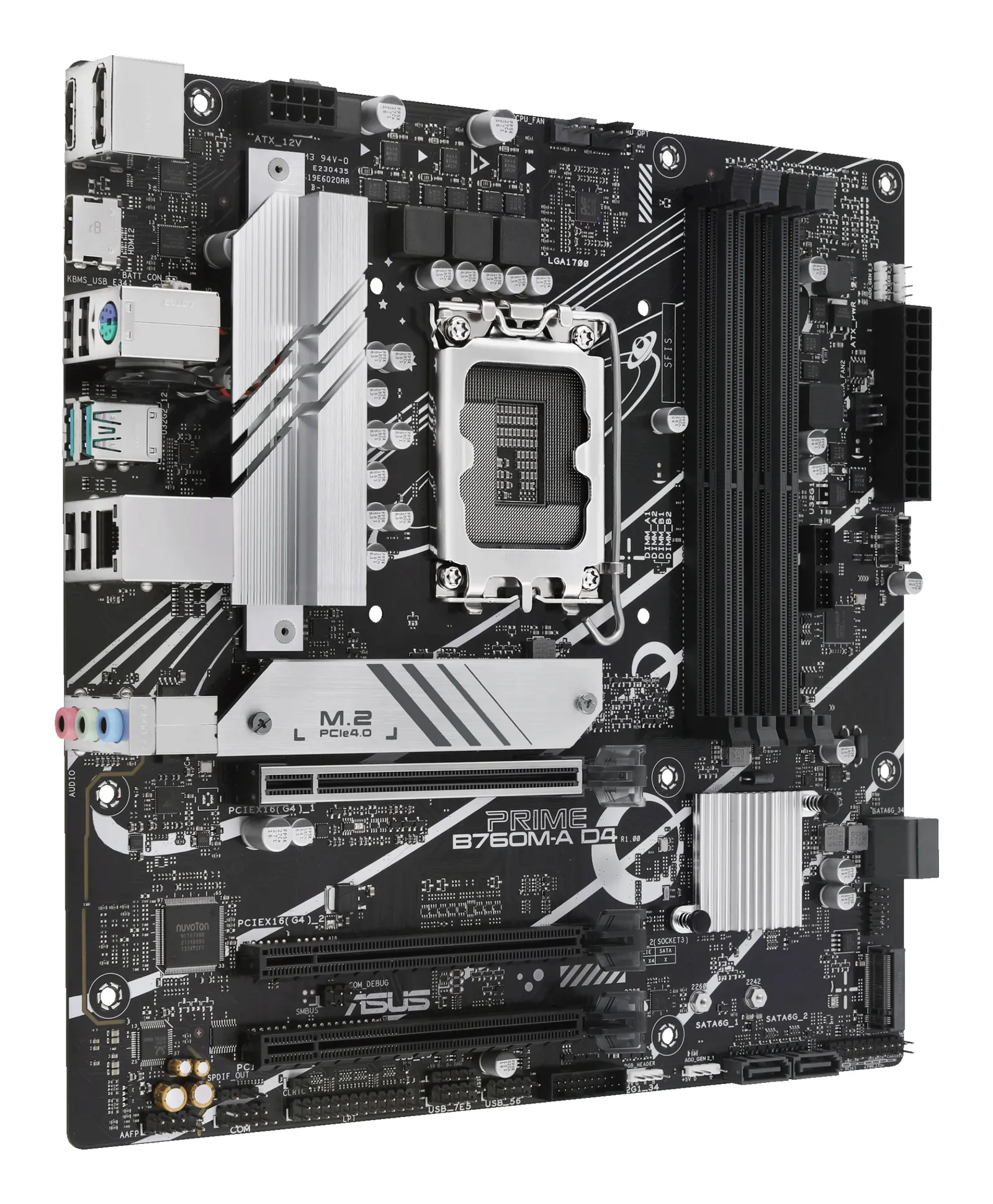 დედაპლატა ASUS Motherboard PRIME B760M-A D4-CSM s1700 B760 4xDDR4 M.2 HDMI DP mATX CSM