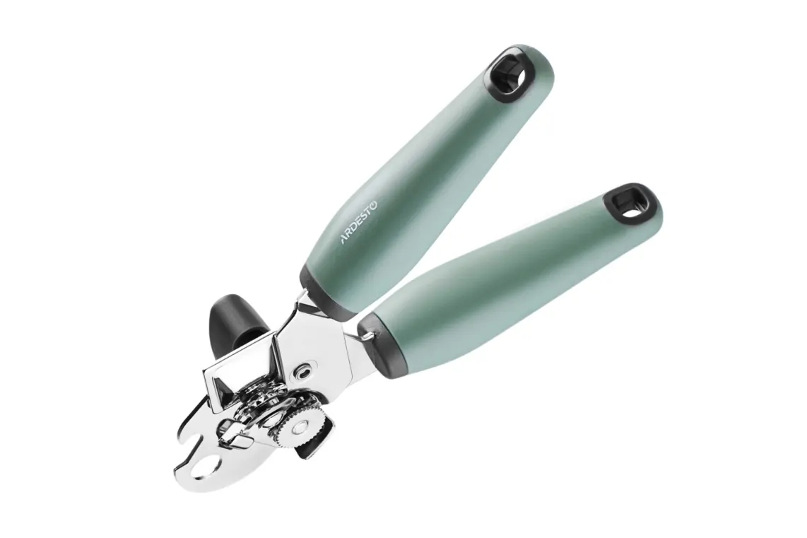 ARDESTO Can opener Gemini, gray/green, iron, pp with soft touch