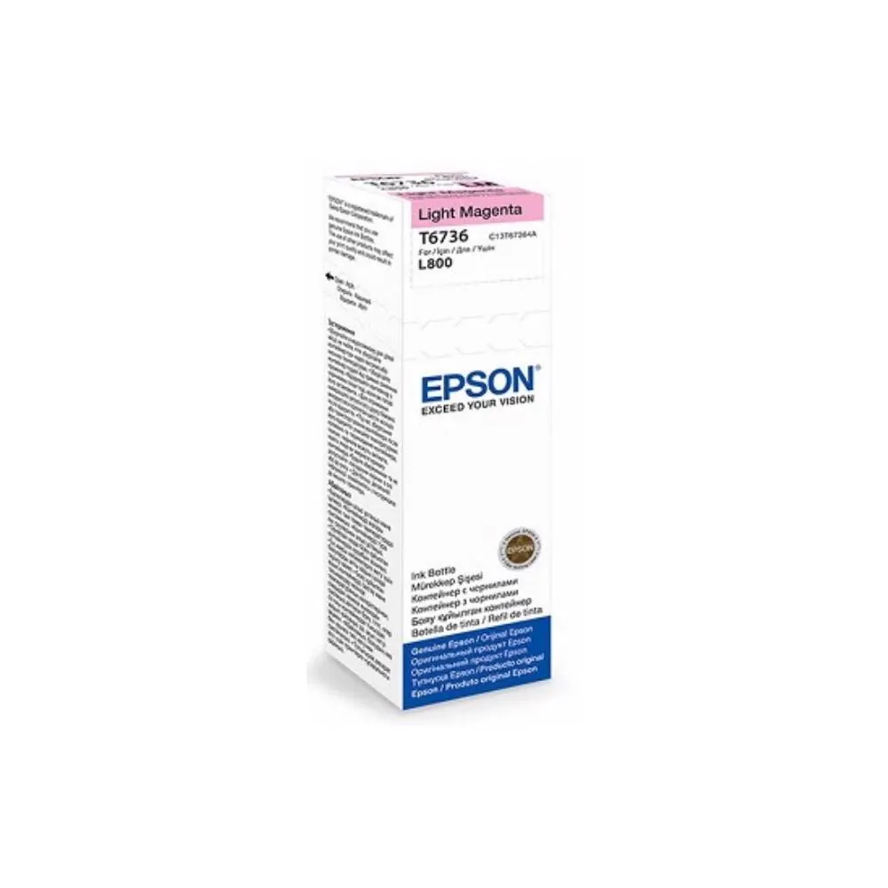 Epson L800 Light Magenta ink bottle 70ml (10 x 15 - 1800 Photo Pages) C13T67364A
