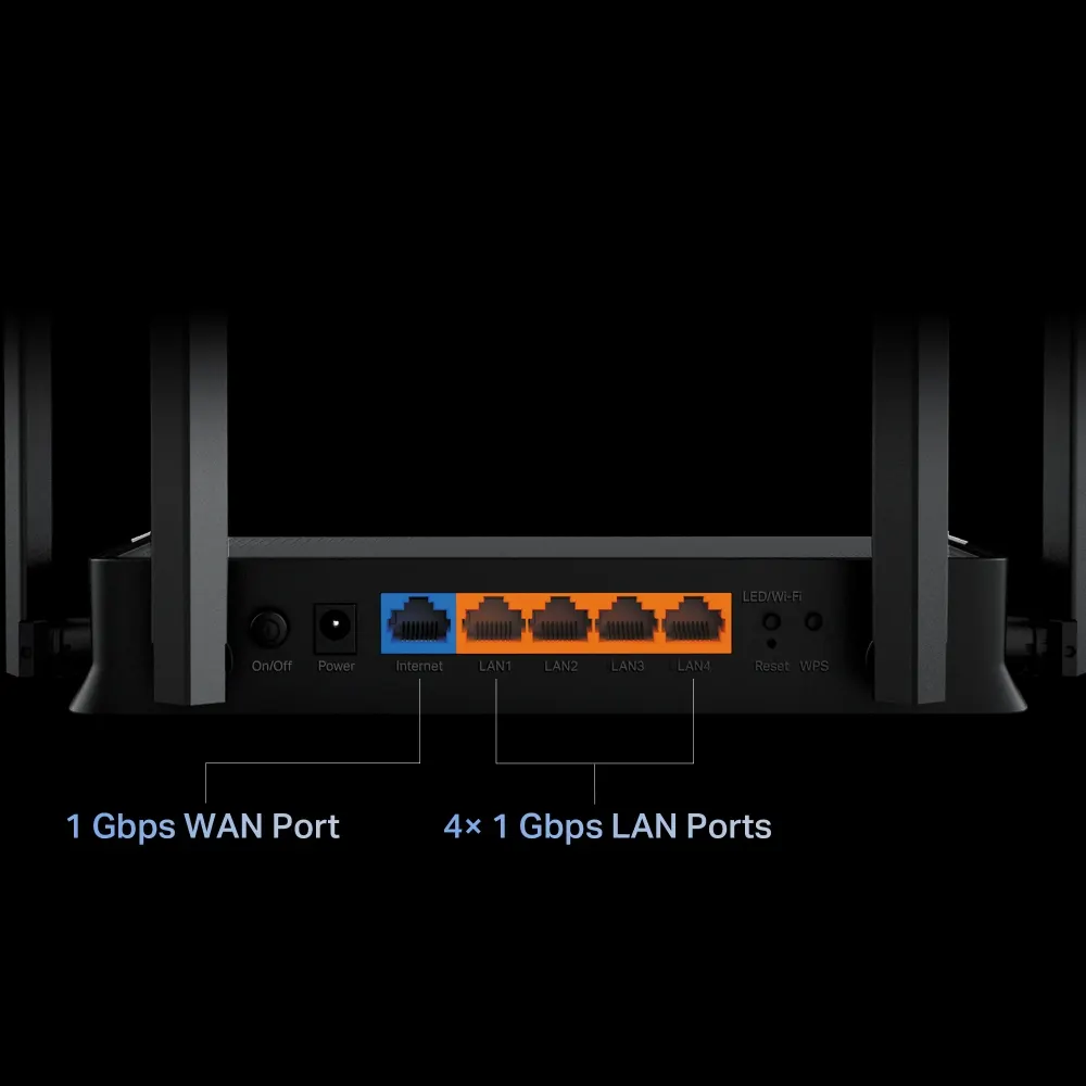 Wi-Fi როუტერი TP-Link Archer BE220 Dual-Band Wi-Fi 7 Router