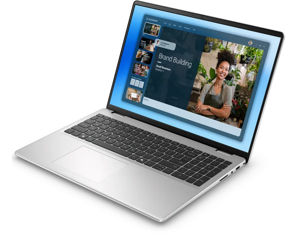 ნოუთბუქი DELL 16 DC16251 16" FHD+ Touch Core 7 150U 16GB 1TB Backlit Fingerprint Ubuntu, Platinum Silver Notebook DC16251