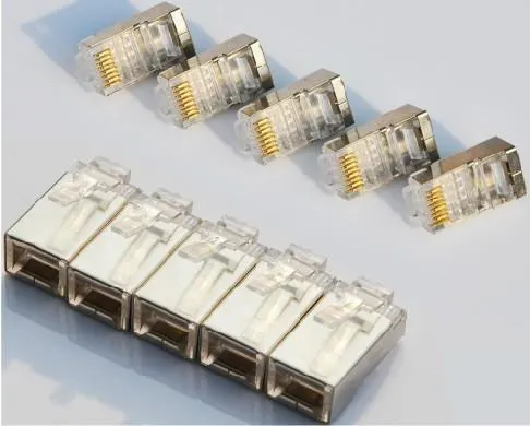 RJ45, 8P/8C, FTP, Cat5, 24Awg Lan Connector, Jack