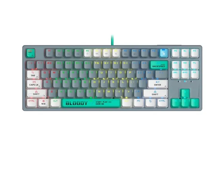კლავიატურა A4Tech Bloody S87 RGB Mechanical Red Plus Switch Keyboard Energy Ash