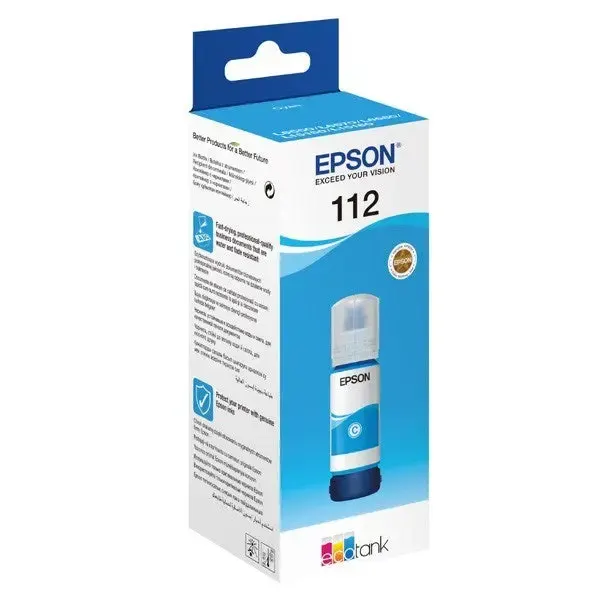 EPSON, 112 Pigment Cyan Ink Bottle C13T06C24A