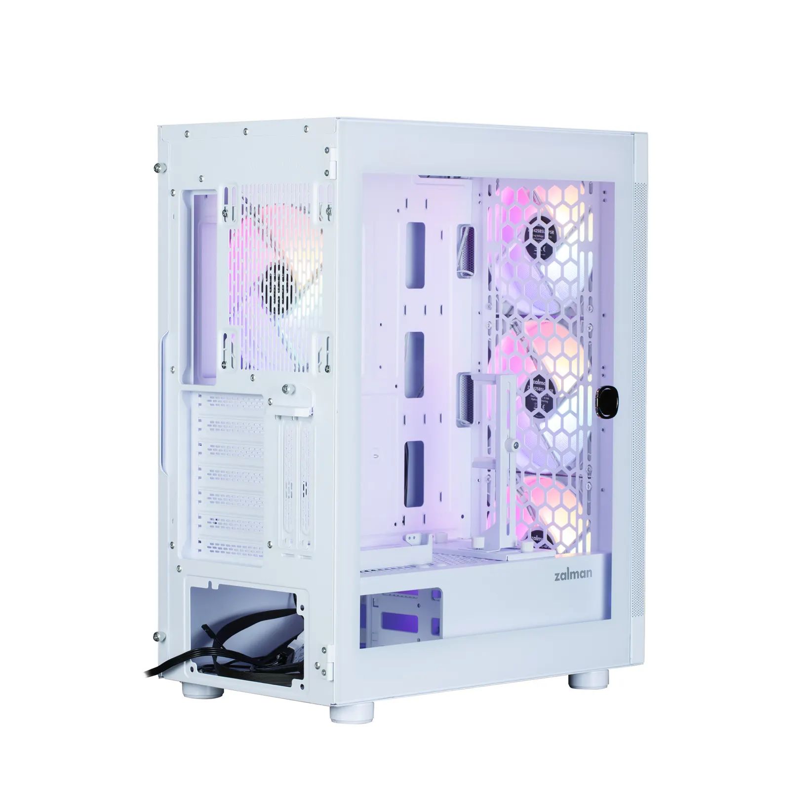 Zalman PC case I4 TG without PSU, 2xUSB3.0, 1xUSB2.0, 4x140mm RGB, VGA 320mm, LCS ready, TG Side Panel, ATX, white
