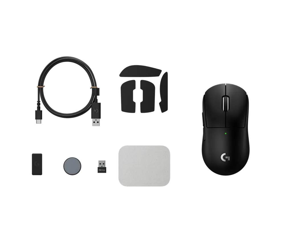მაუსი logitech, PRO X SUPERLIGHT 2c, Mouse, Wireless Gaming 8K LIGHTSPEED, Black