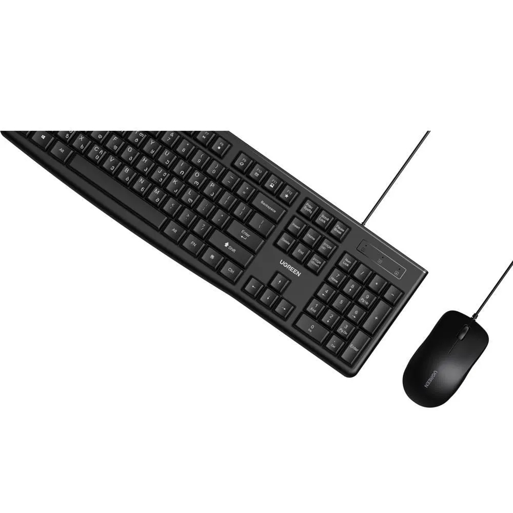UGREEN, MK003,MU007, Keyboard + Mouse (Combo) Black