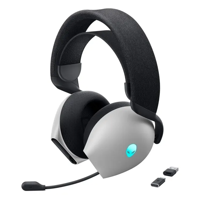 ყურსასმენი Alienware Tri-Mode Wireless Gaming Headset AW725H - Lunar Light