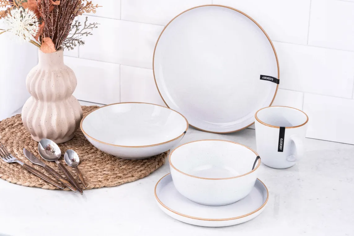 ფინჯანი ARDESTO Mug Apulia, 450ml, ceramic, white