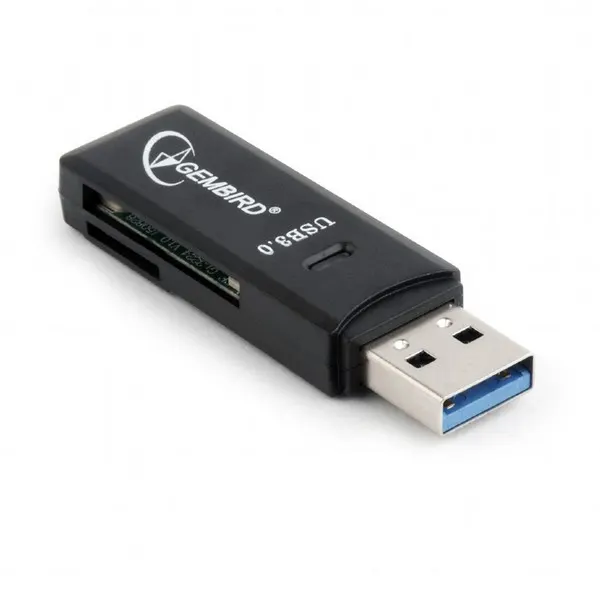 ბარათის წამკითხველი Gembird Compatct USB 3.0 Card Reader