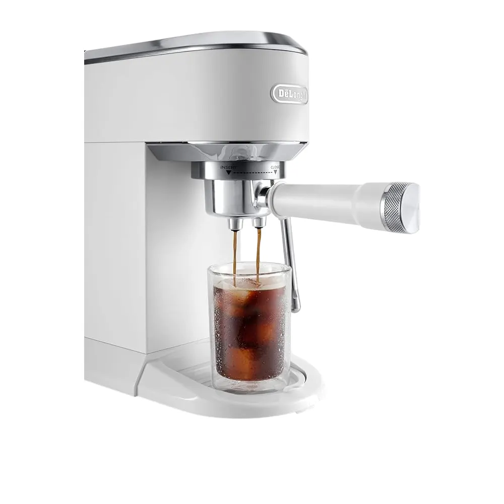 DeLonghi ‎EC890.WI Dedica Duo, 1450W, 1.1L, Coffee Machine, White