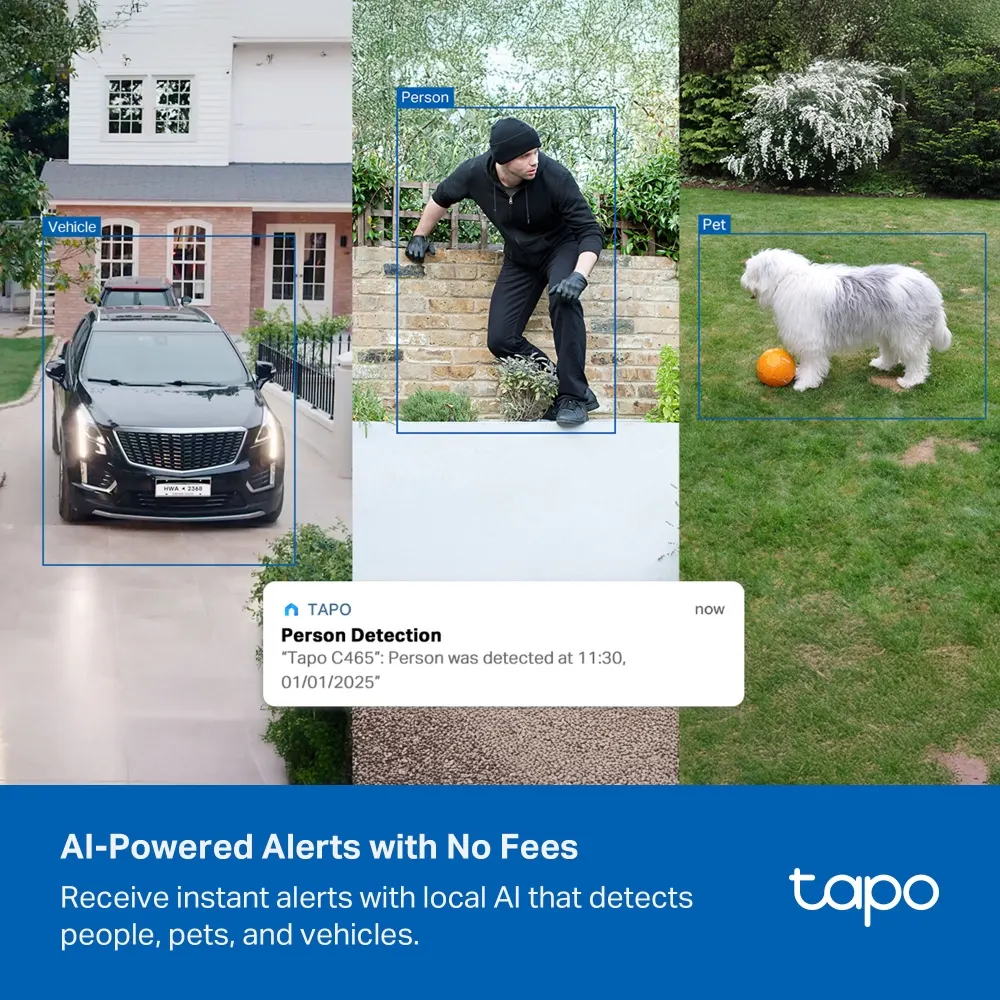 სმარტ კამერა TP-Link Tapo C465 Battery-Powered Security Camera