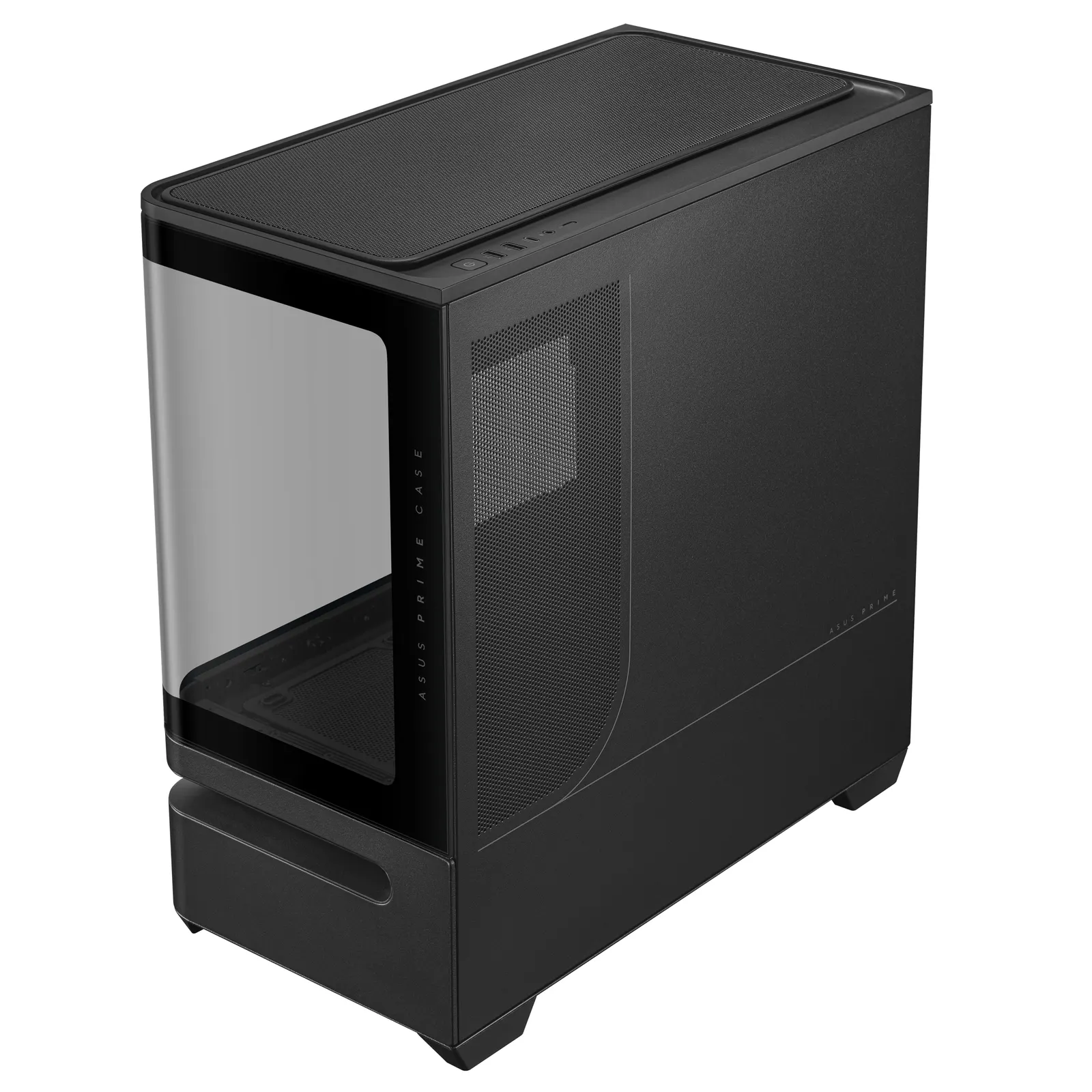 ქეისი ASUS Prime AP202 Tempered Glas, without PSU, 2xUSB3.2, 1xUSB Type-C, Tempered Glass side, mATX, Black 90DC00P0-B19000