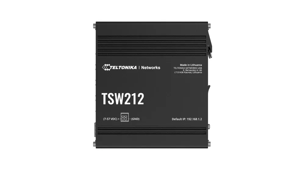L2 managed Switch 8 10/100/1000, 2 SFP ports, Teltonika TSW212