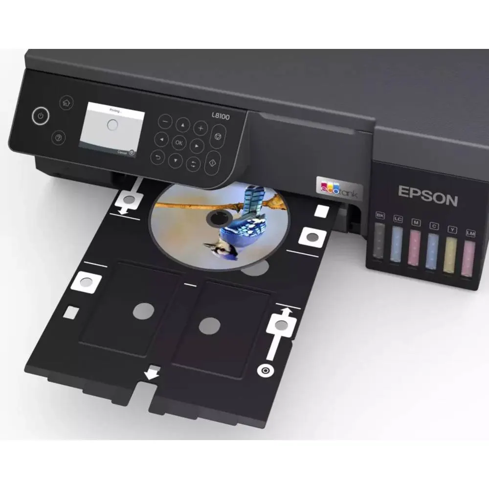 Photo printer Epson C11CK94401 EcoTank L8100, MFP, A4, Ethernet, Wifi, Black