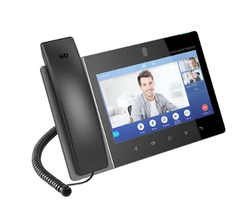 IP ტელეფონი Grandstream GXV3480 desktop video phone,8" 1280x800 capacitive touch screen IPS LCD, 16 lines with up to 16 SIP accounts, tiltable 2 mega-pixel CMOS