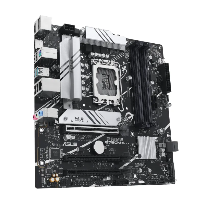 ASUS Motherboard PRIME B760M-A-CSM s1700 B760 4xDDR5 M.2 HDMI DP mATX CSM
