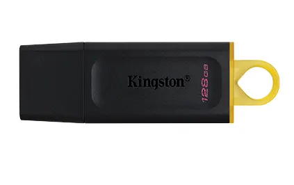 KINGSTON, DTX/128GB, USB3.2, Black + Yellow.