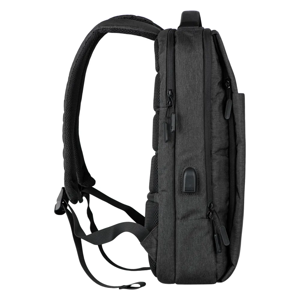 ნოუთბუქის ჩანთა 2E Backpack, Melange 16", Black