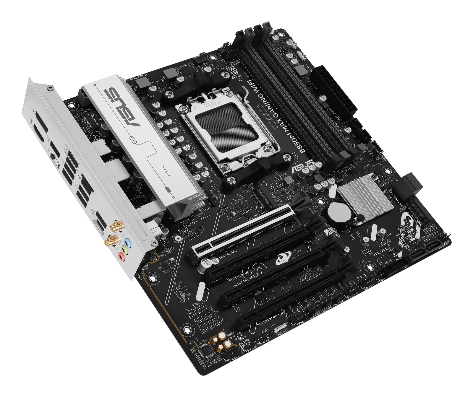 დედაპლატა ASUS Motherboard B850M MAX GAMING WIFI sAM5 B850 4xDDR5 M.2 HDMI DP WiFi BT mATX