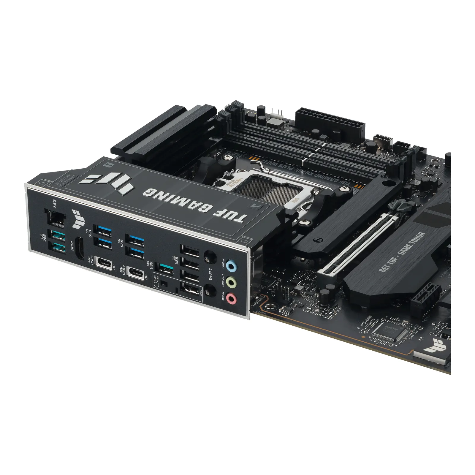 დედაპლატა ASUS Motherboard TUF GAMING X870E-PLUS WIFI7 sAM5 X870E 4xDDR5 M.2 HDMI Wi-Fi BT ATX