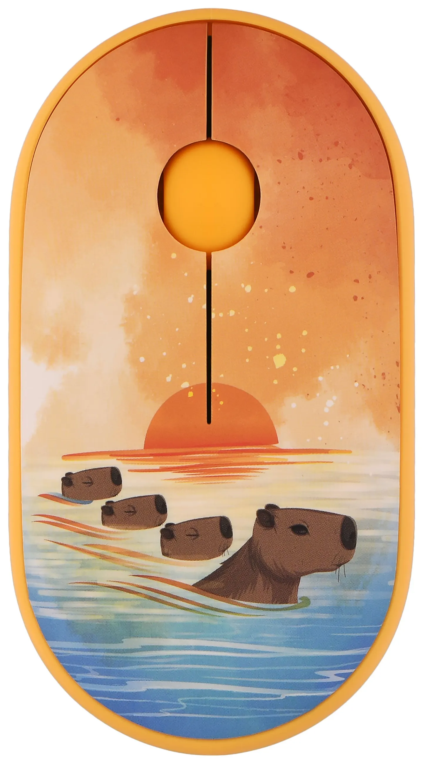 მაუსი 2E Mouse MF300 CAPYBARA:SUNSET Silent WL BT, Yellow