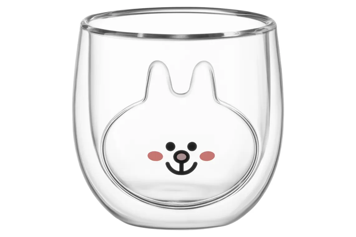 Ardesto Double wall borosilicate glass mug set Animals, 300 ml, 2 pcs