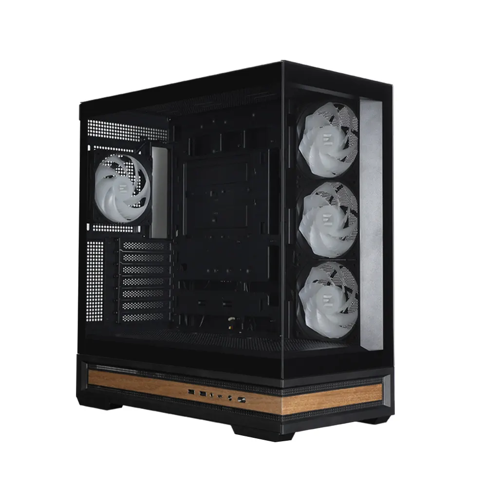 Zalman PC case P40 NAMU without PSU, 2xUSB3.0, 1x Type C, 3x120mm ARGB Reverse, 1x120mm ARGB, VGA 420mm, LCS ready, TG Side/Front Panel, ATX, black