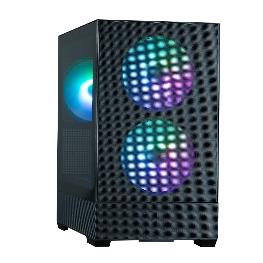 ქეისი Zalman PC case P30 Air without PSU, 1xUSB3.0, 1xUSBType-C, 3x140mm ARGB, VGA 392mm, LCS ready, TG Side Panel, mATX, black