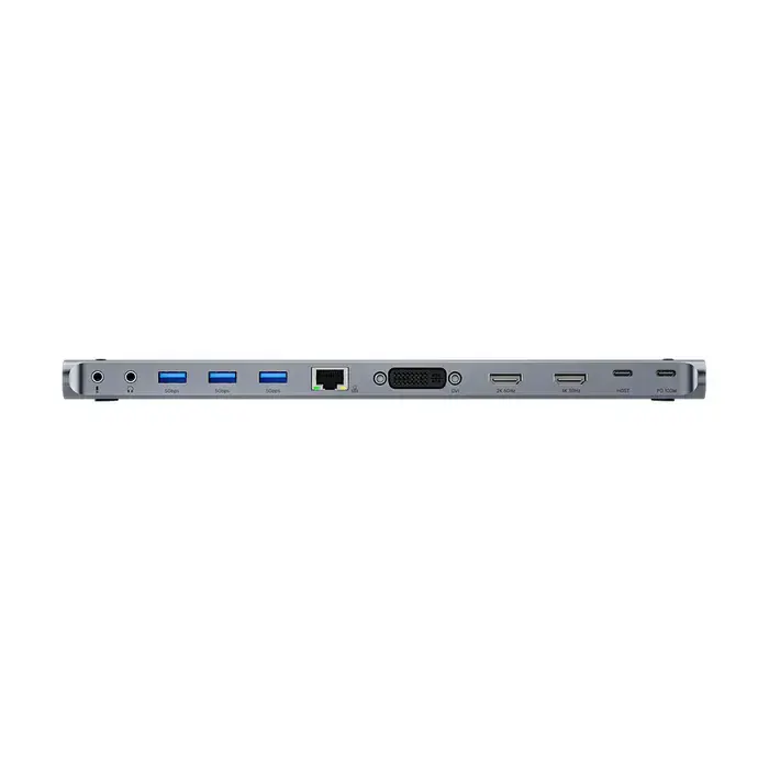 USB ჰაბი D1147A, UNITEK, Docking Station, 9-in-1 USB-C 5Gbps Universal Docking Station.