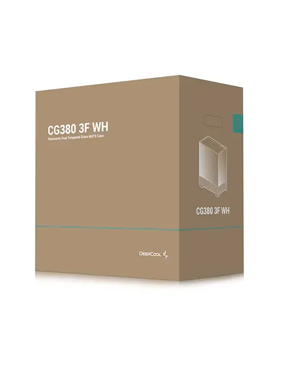 ქეისი Deepcool, CG380 3F WH, CASE, White.