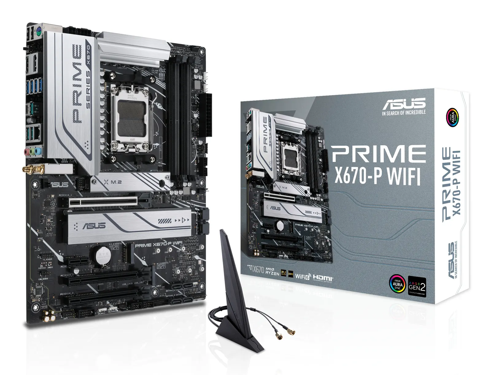 დედაპლატა ASUS Motherboard PRIME X670-P WIFI sAM5 X670 4xDDR5 M.2 DP HDMI WiFi BT ATX