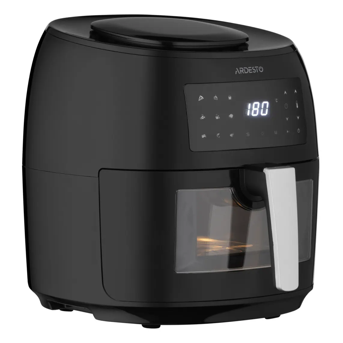 აეროგრილი ARDESTO Air fryer 1800W, bowl-7.4L, touch control, 9 auto programs, plastic, black