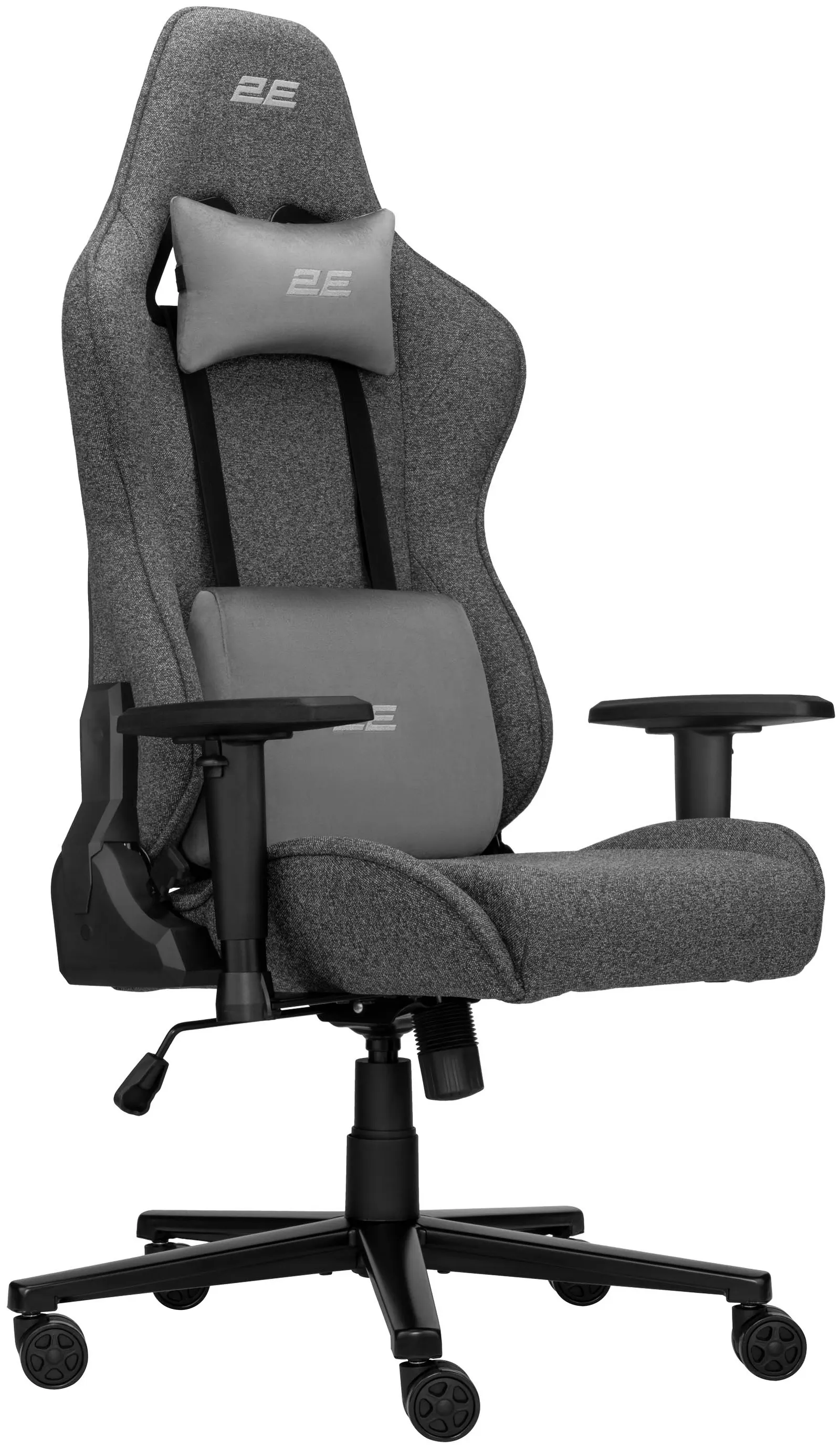 გეიმერული სავარძელი 2E GAMING Chair BUSHIDO Lite, fabric, 2D-Armrests, dark grey
