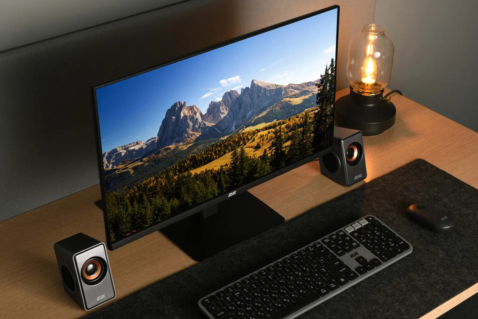 2E Multimedia speaker PCS204, 2.0, USB, Silver