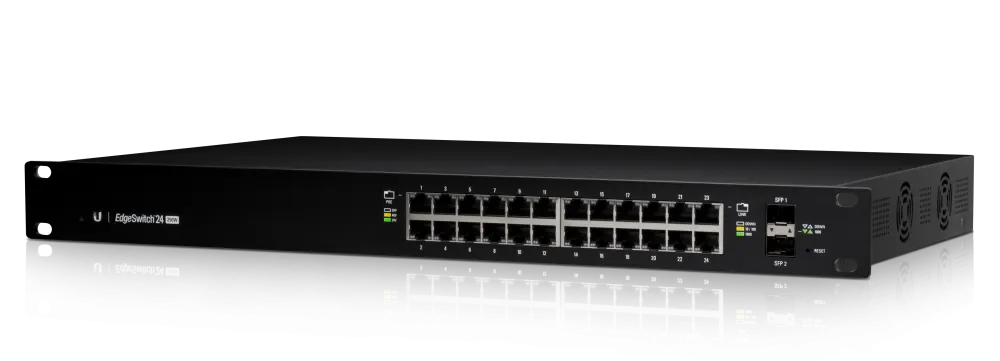 მართვადი PoE სვიჩი - EdgeSwitch 24 PoE 250W, Ubiquiti ES-24-250W EU