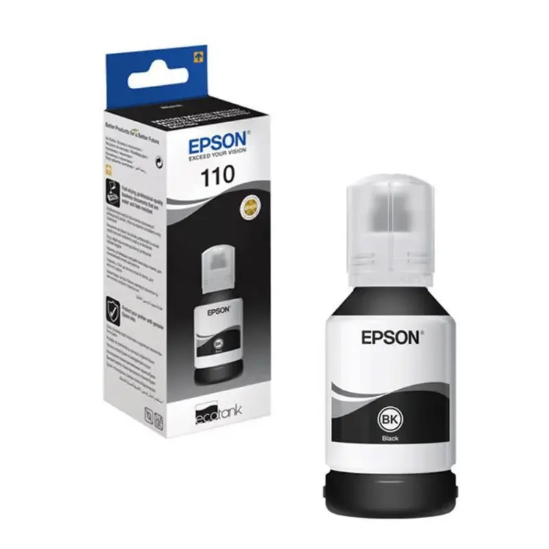 EPSON, 110 Pigment black Ink Bottle C13T03P14A
