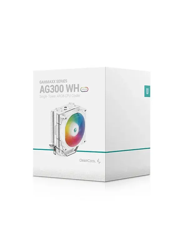 ქულერი DeepCool, AG300 WH ARGB CPU Cooler