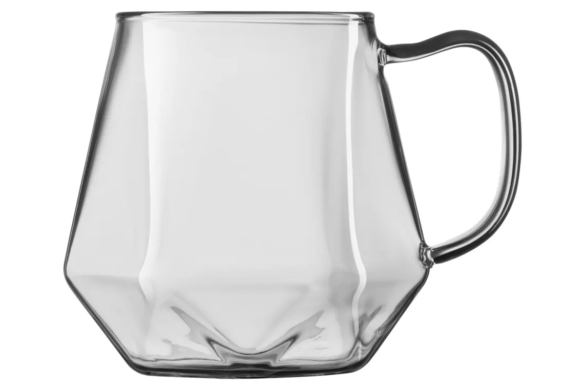 Ardesto Set of cups Graphite, 300ml, 2pcs, borosilicate glass, gray