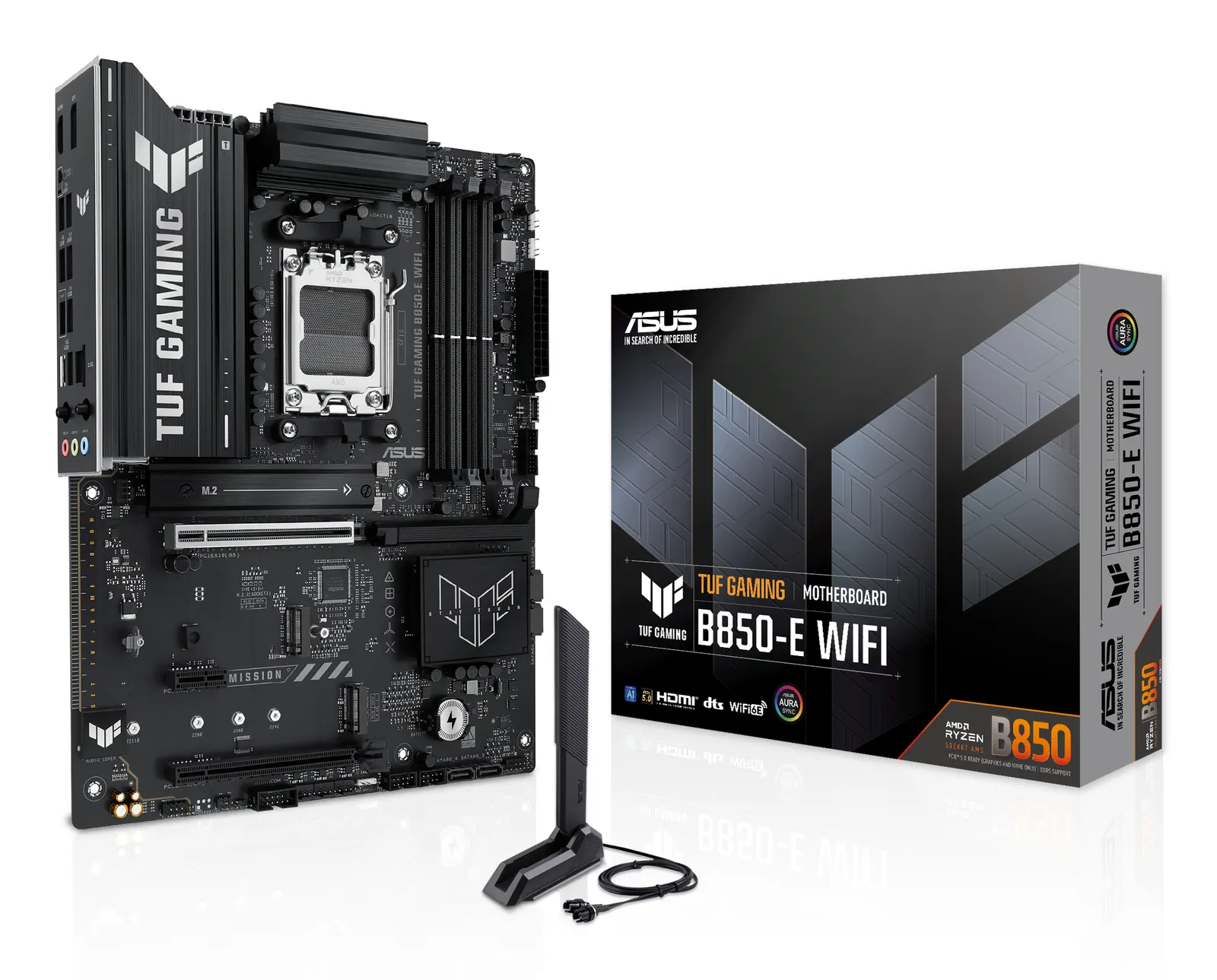 დედაპლატა ASUS Motherboard TUF GAMING B850-E WIFI sAM5 B850 4xDDR5 M.2 HDMI DP WiFi BT ATX